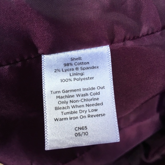 Talbots petites corduroy burgundy blazer size 4P - Picture 7 of 7